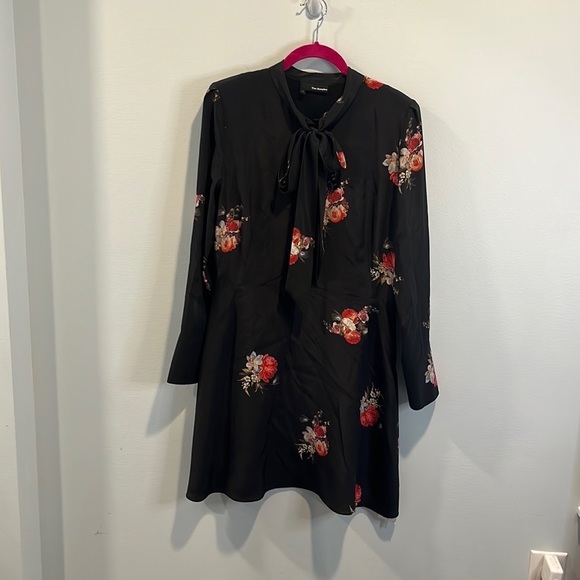 The Kooples floral tie neck dress 3/L - Picture 2 of 4